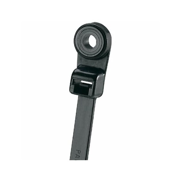 Cable Tie, 15.1 in L, 4 in Max Bundle Dia., Black, Nylon 6/6, 120 lb Strength, 250 PK
